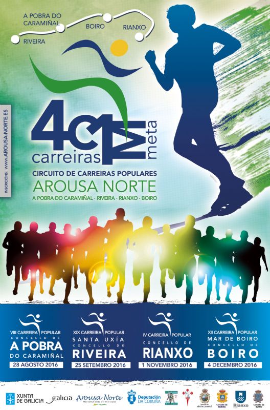 VIII Carreira Popular Concello Da Pobra Do Caramiñal. I Circuíto de Carreiras Populares AROUSA NORTE. IV Circuñito Dep. Provincial A Coruña